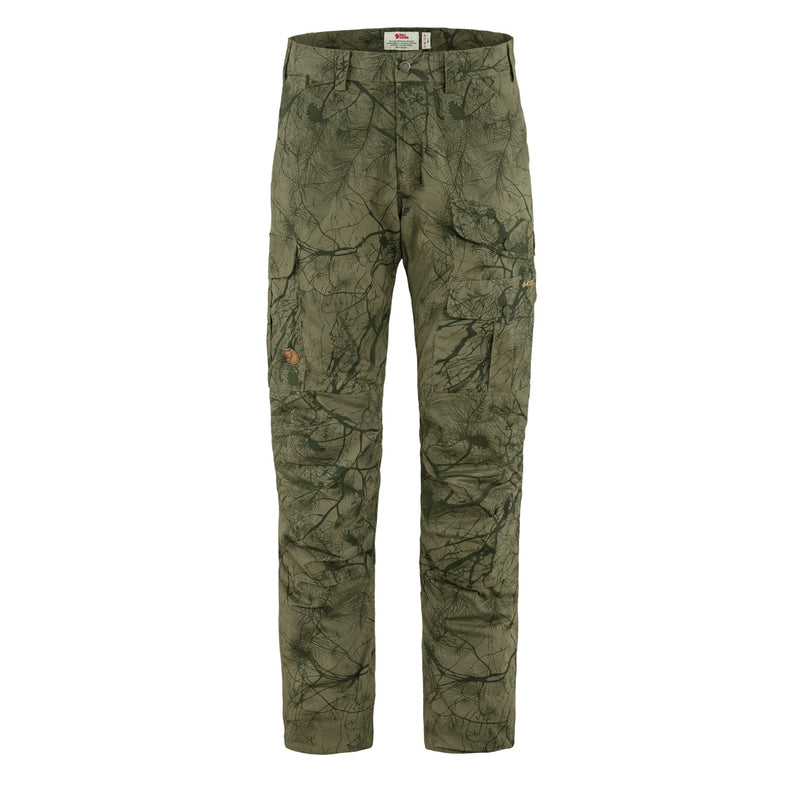 Fjallraven Barents Pro Hydratic Trousers Green Camo / Deep Forest