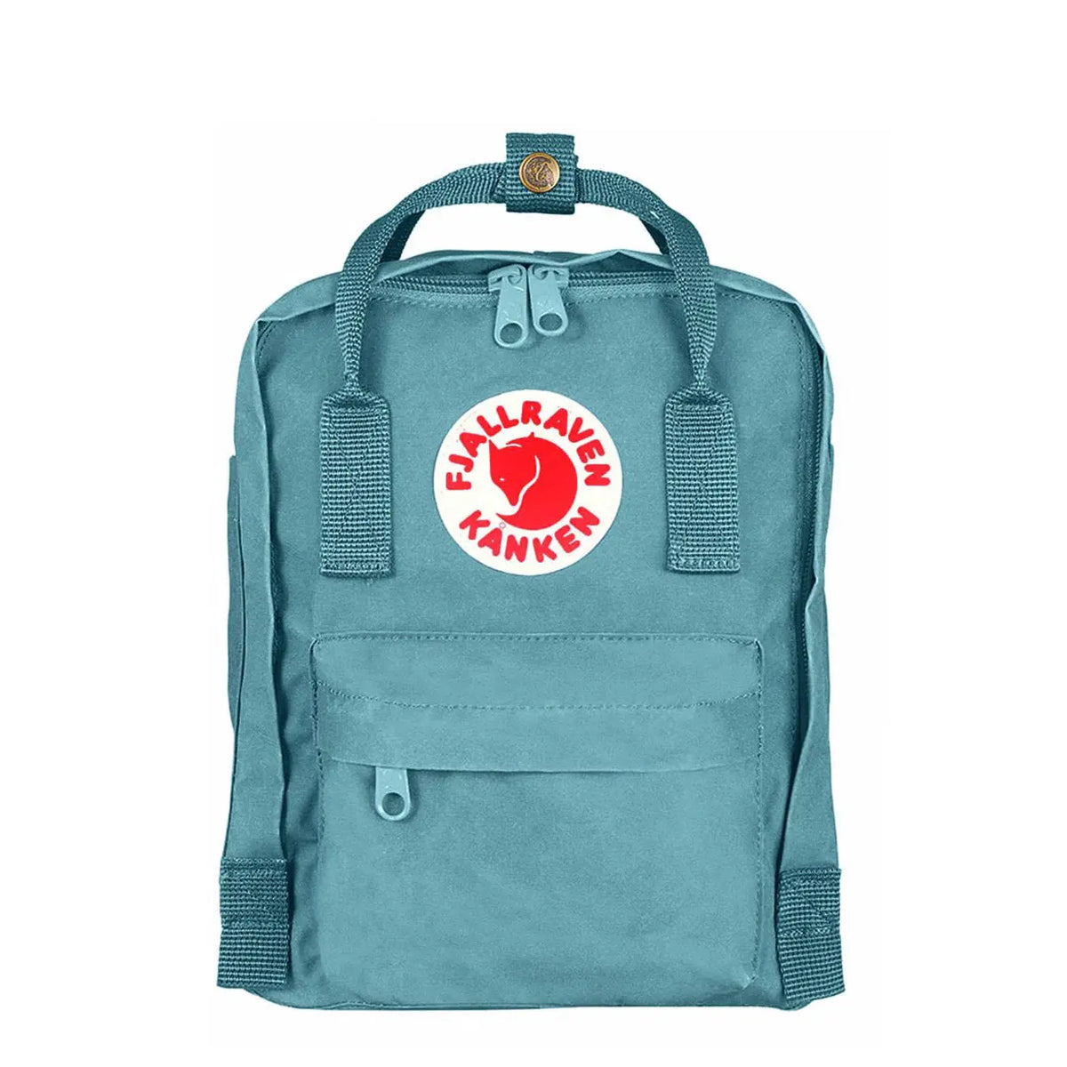 Sky blue fjallraven kanken mini on sale