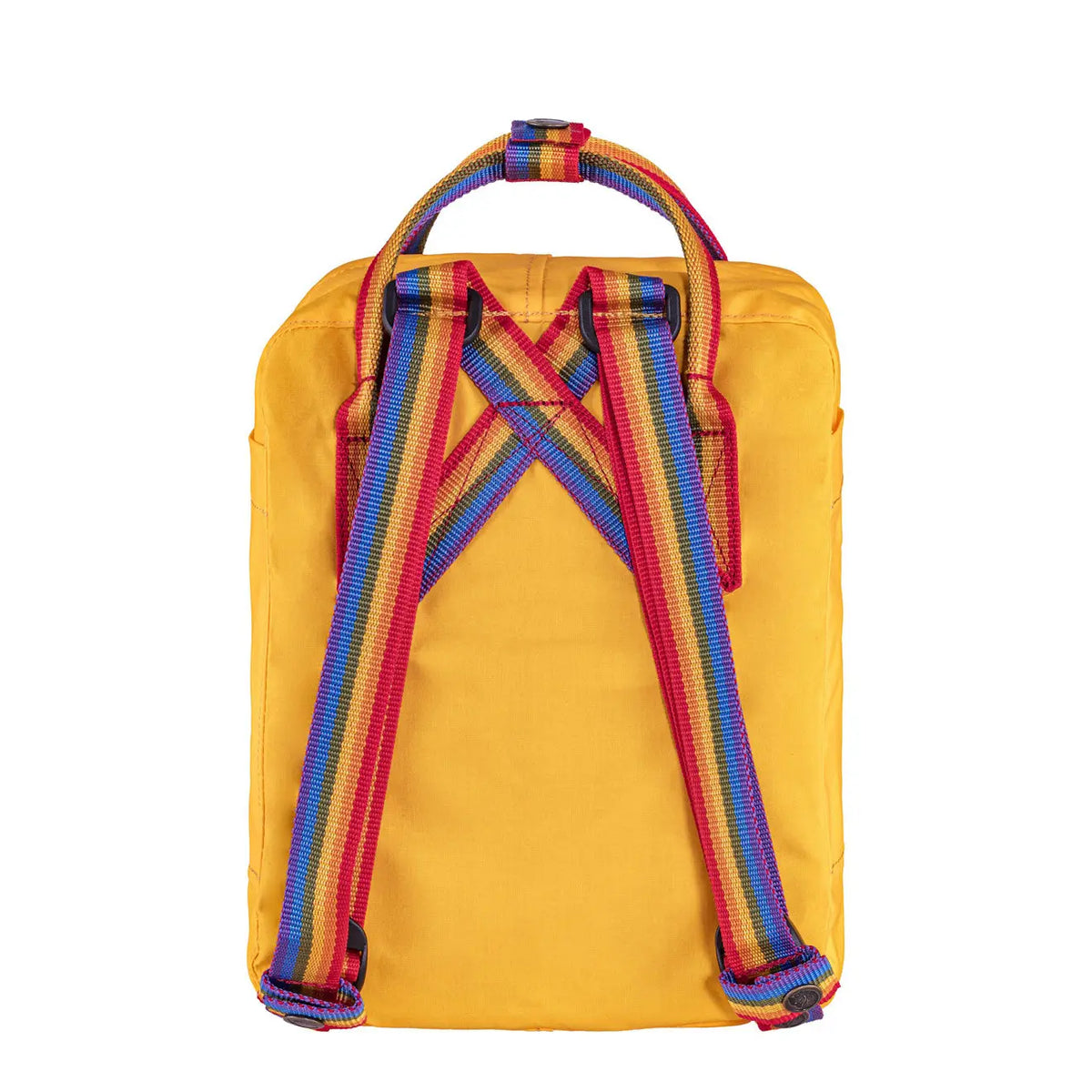 Fjallraven Kanken Rainbow Mini Backpack Warm Yellow Rainbow Pattern My Fox Bag