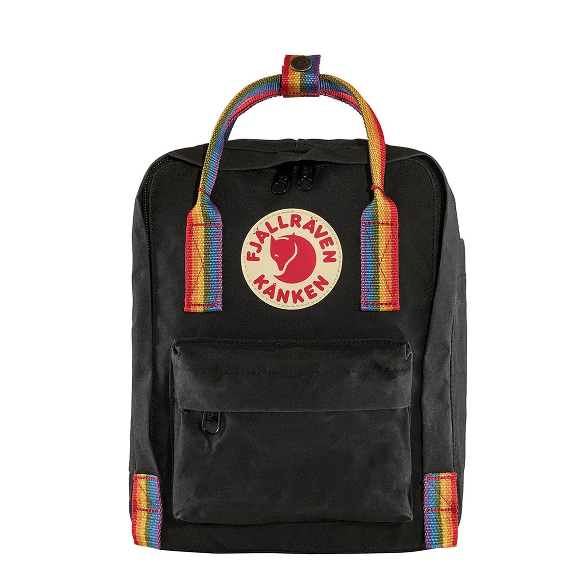 Fjallraven Kanken Rainbow Mini Black Rainbow Pattern My Fox Bag