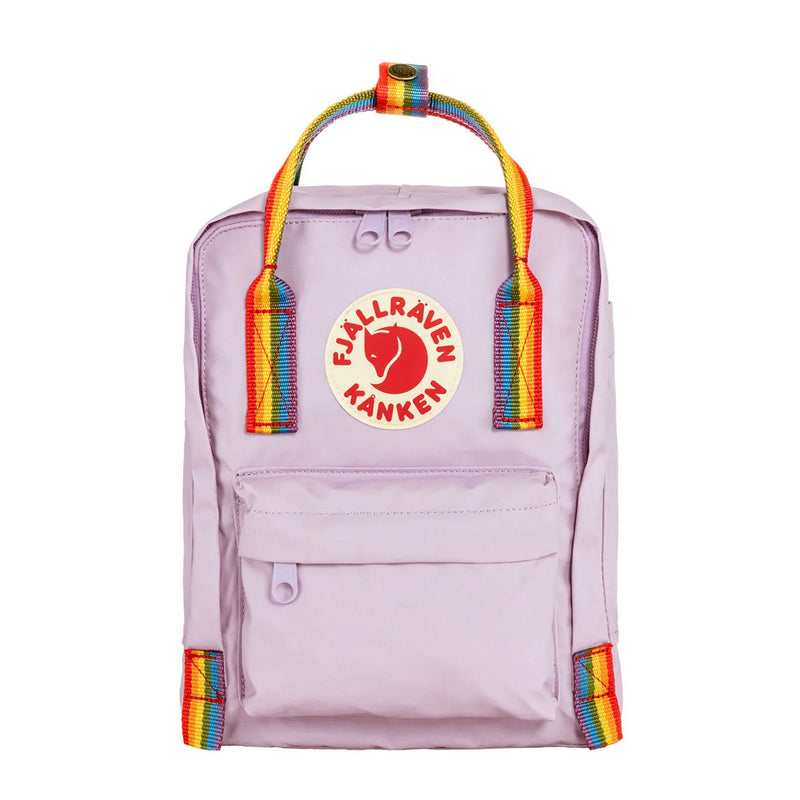 Fjallraven Kanken Rainbow Mini Pastel Lavender-Rainbow Fjallraven Kanken Bags