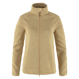 Fjallraven Womens Ovik Fleece Zip Sweater Dune Beige